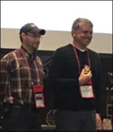 John Brocato accepts 2019 Best Supporting Actor Award from MTA