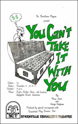 The program cover for You Can't Take it With You