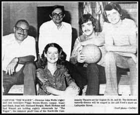 The cast of The Wager