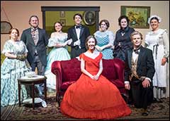 The cast of The Heiress