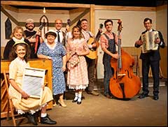 the cast and crew of Smoke on the Mountain