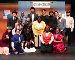 The cast of The Producers