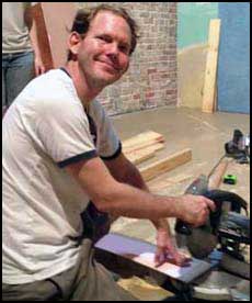 Marty Haug, volunteer construction foreman