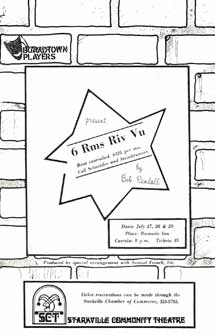 The program cover for 6 Rms Riv Vu